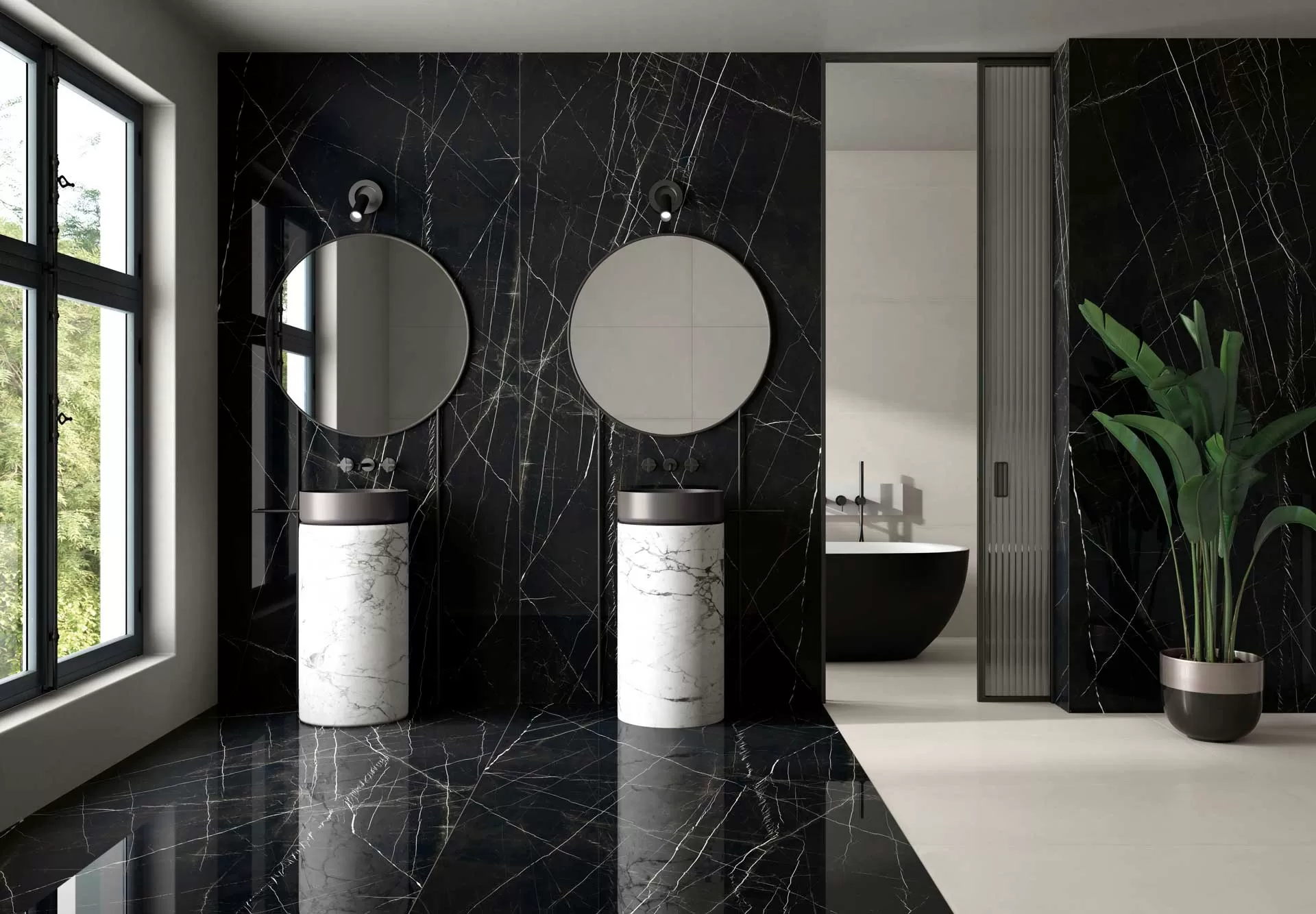 Керамогранит Marquina Black Pul. 6mm 120x280