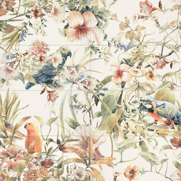 Плитка Modern Pearl parrots (комплект 8шт) 119,8x119,8