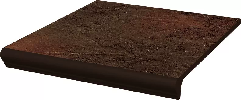 Клинкерная плитка Semir Brown kapinos stopnica prosta 29,5х32,8