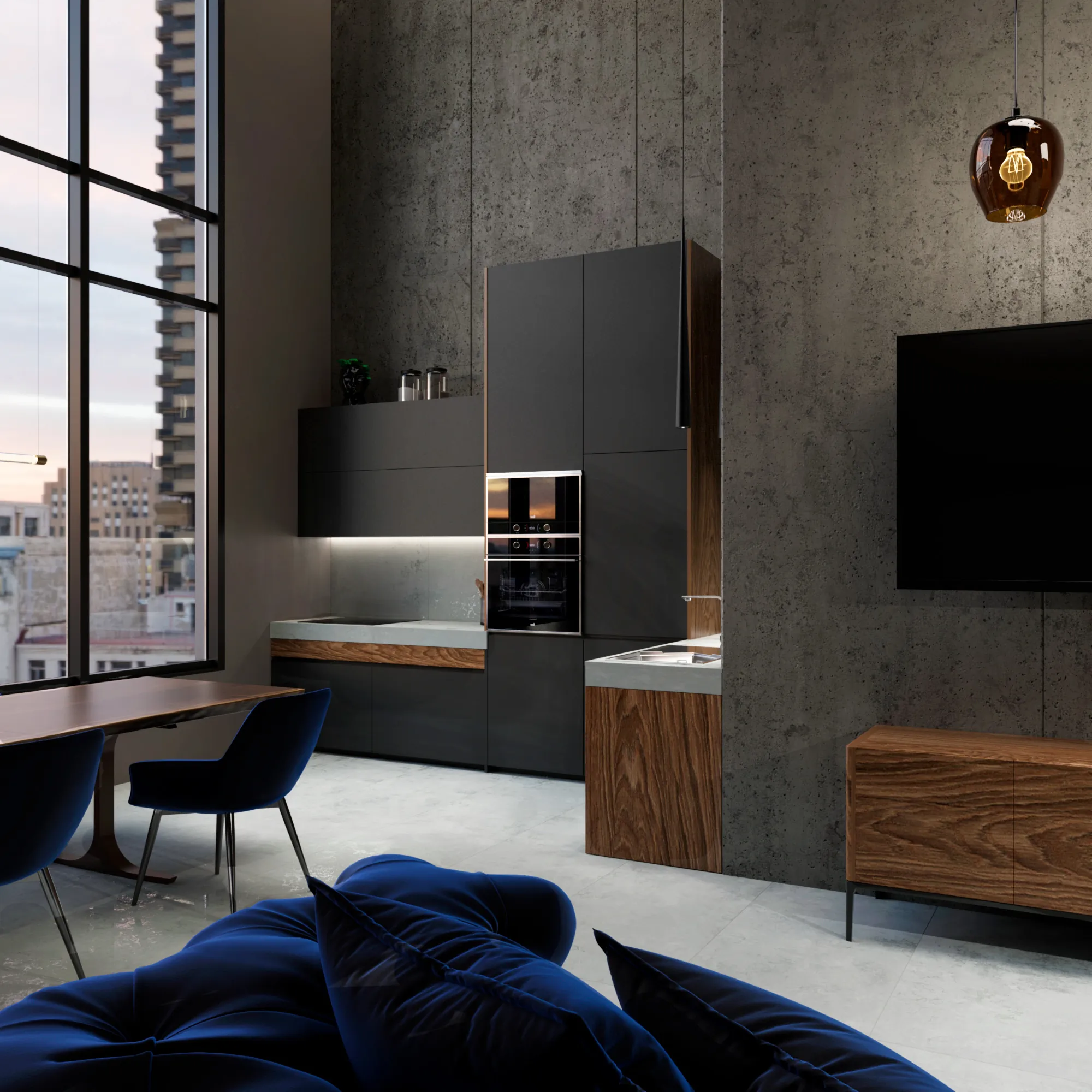 Керамогранит GI8003-A Eragon Dark Brown Matt Glossy Ink 60x120