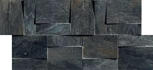 Керамогранит 739373 Ardoise Modulo Muretto 3d Noir 30x30