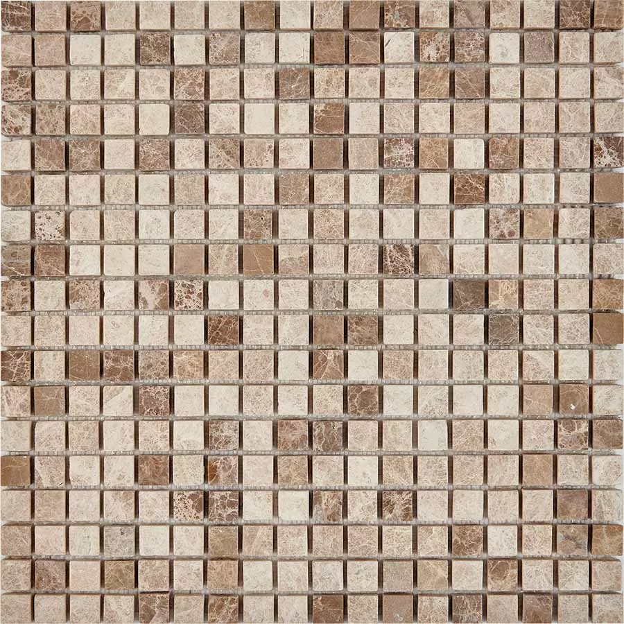 Мозаика PIX224 Light Emperador из мрамора матовая 15x15 305х305x4