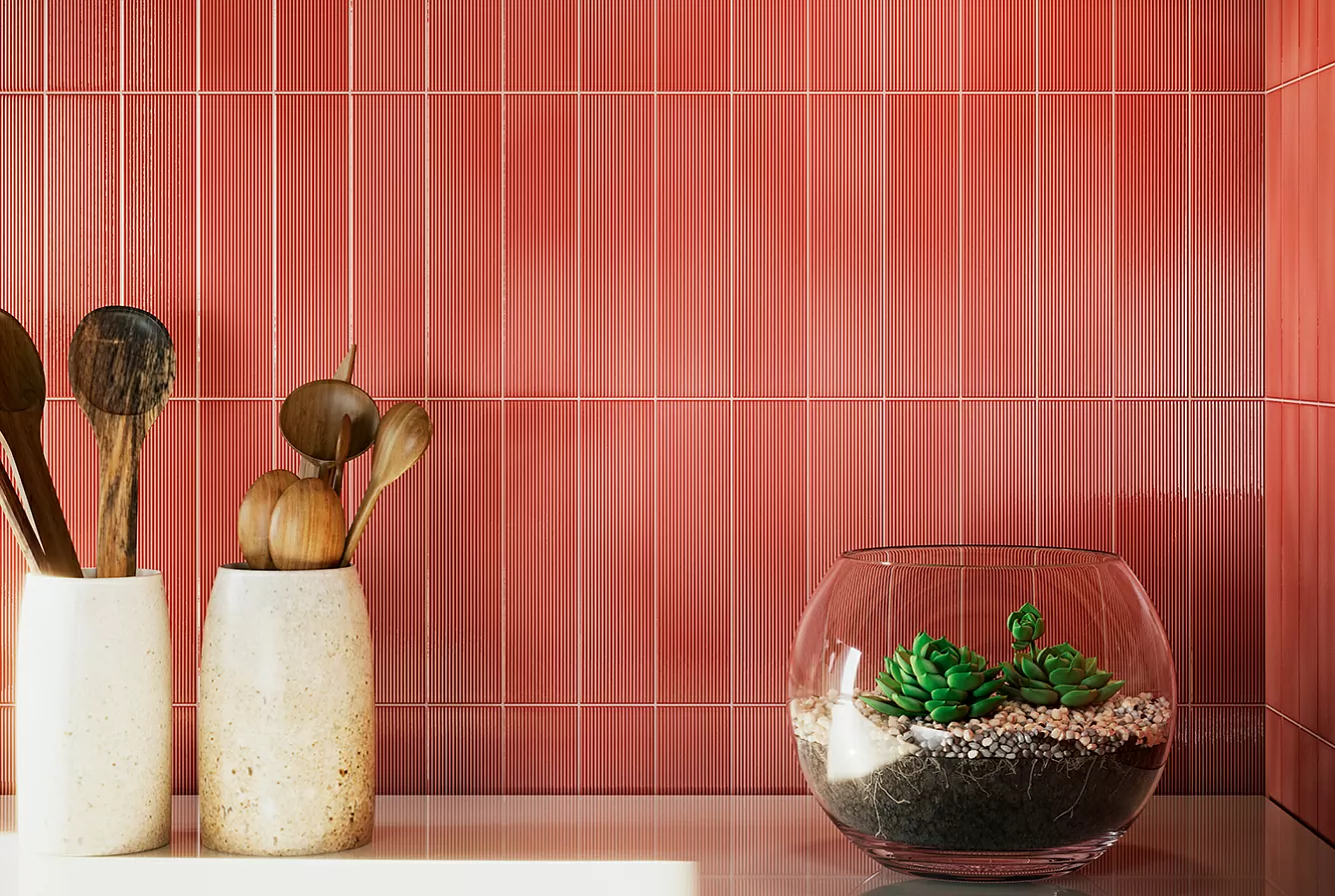 Плитка Stripes Coral Crackle 6,5x26,1
