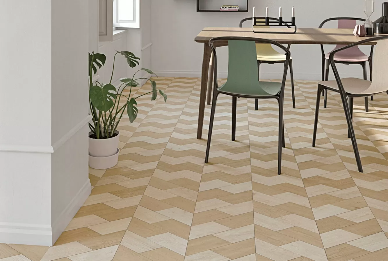 Керамогранит 120276 CHEVRON A WOOD MID 9.8x52.2