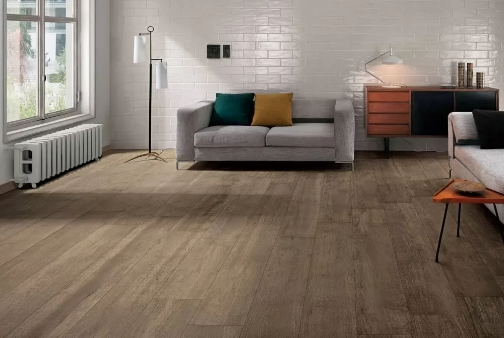 Керамогранит Skirting Granite WOOD CLASSIC Soft Dark Beige / Плинтус Granite Wood Classic Soft Бежевый LMR 120х6