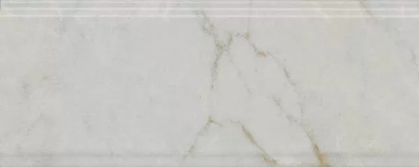 Плитка BDA025R Бордюр Серенада белый глянцевый обрезной 30x12