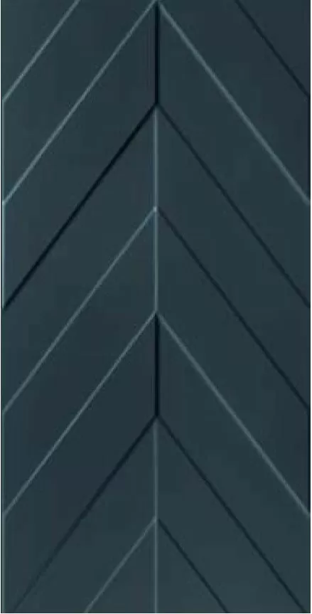 Плитка D734 4D Chevron Deep Blue Matt 40х80