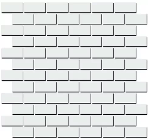 Плитка 191/001T Декор Турнон белый мозаичный матовый 32x30x0,9