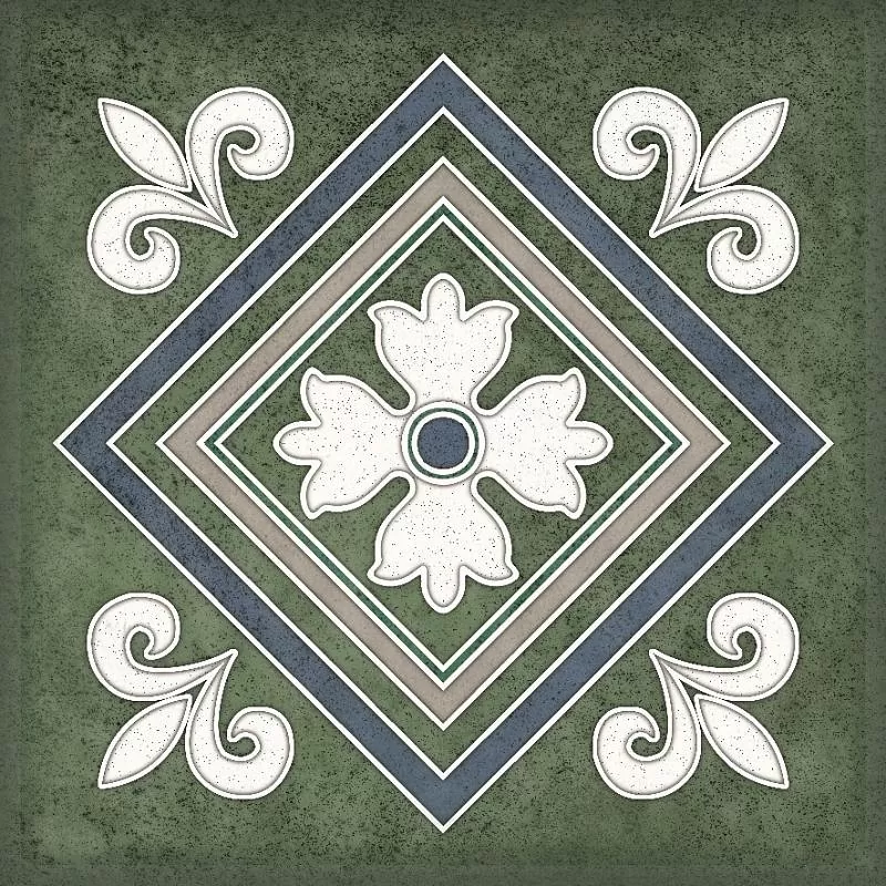 Плитка Smalto Decor Verde 2 15x15