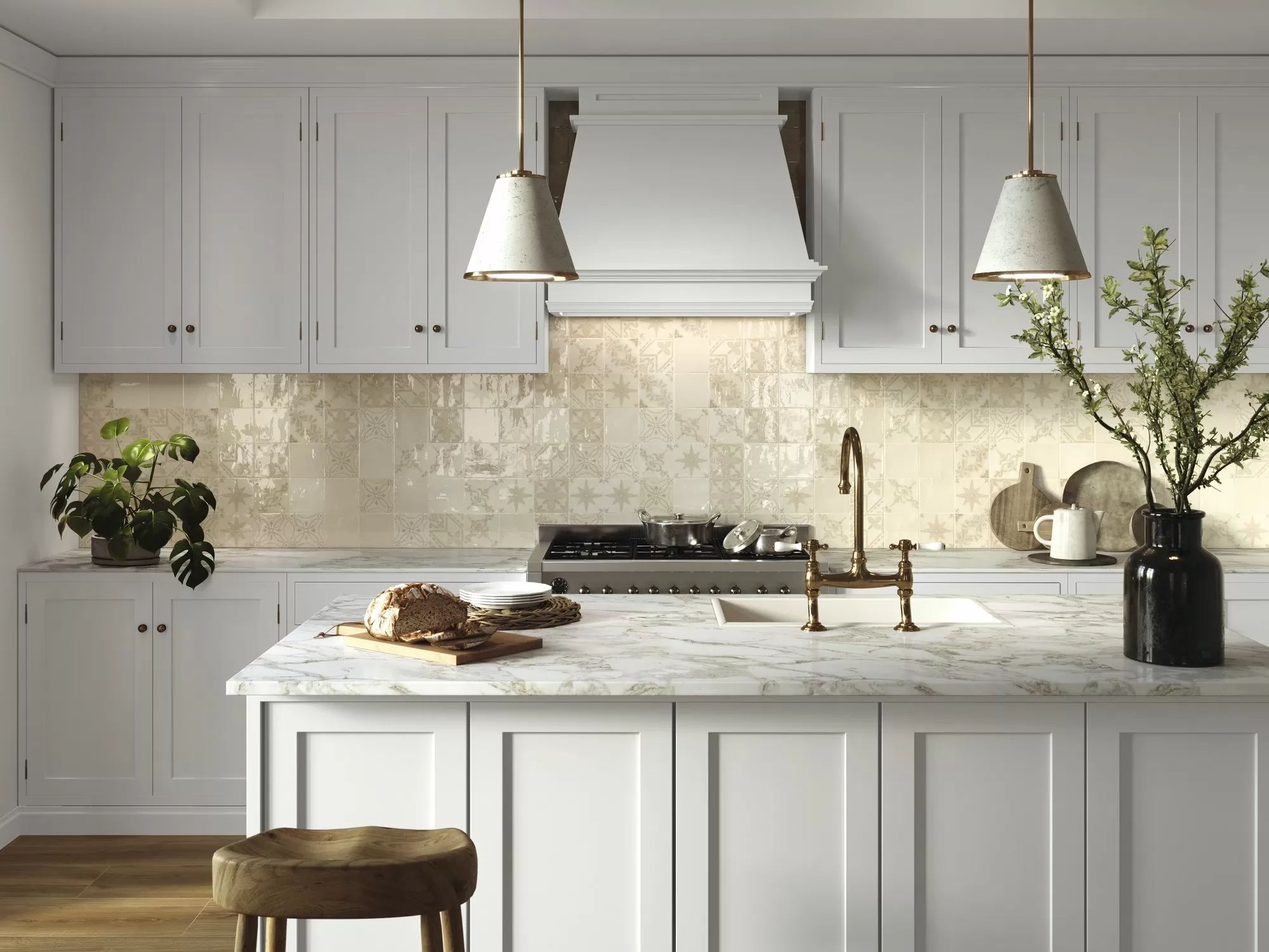 Плитка A037568 Pontes White 13x13