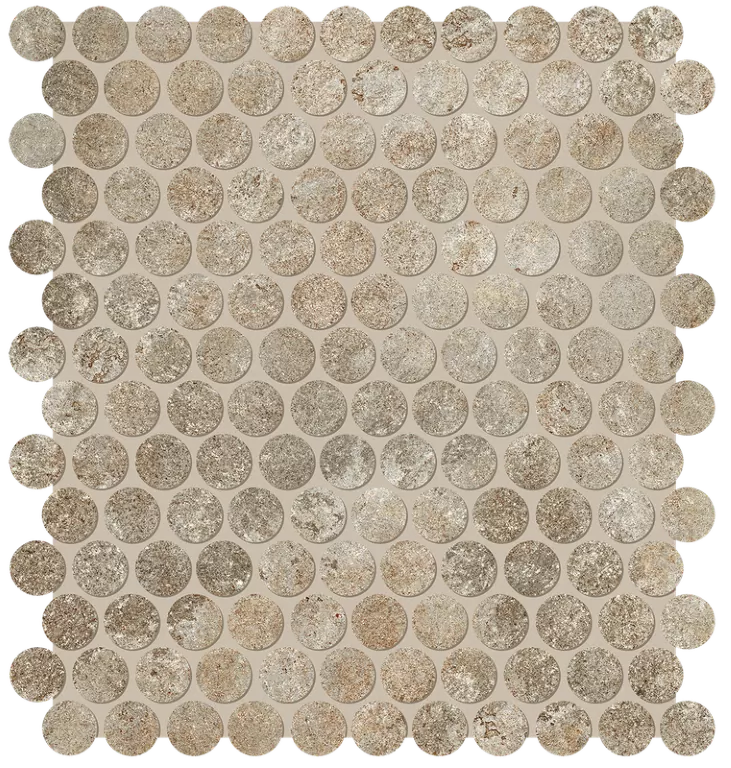 Мозаика fRVN Nobu Slate Gres Round Mosaico Matt 29,5x32,5