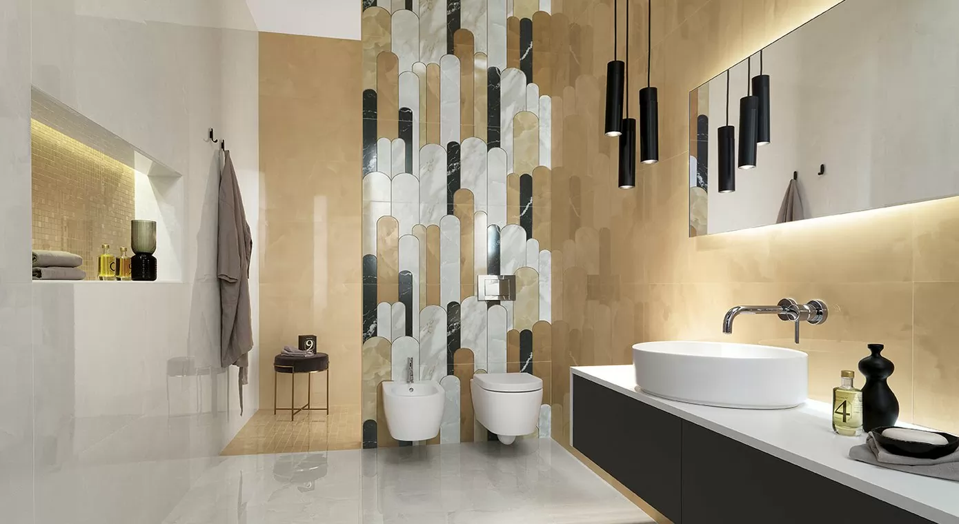 Плитка fQNI Roma Gold Carrara Superiore Brillante 30,5x56