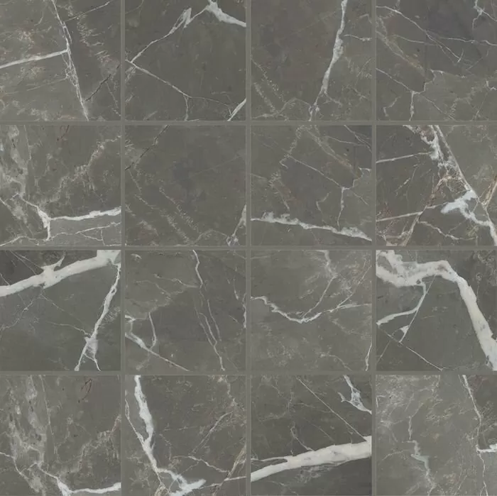 Мозаика 756809 Stones 2.0 Calacatta Black Smooth Mosaico 6mm 7,5x7,5 30x30