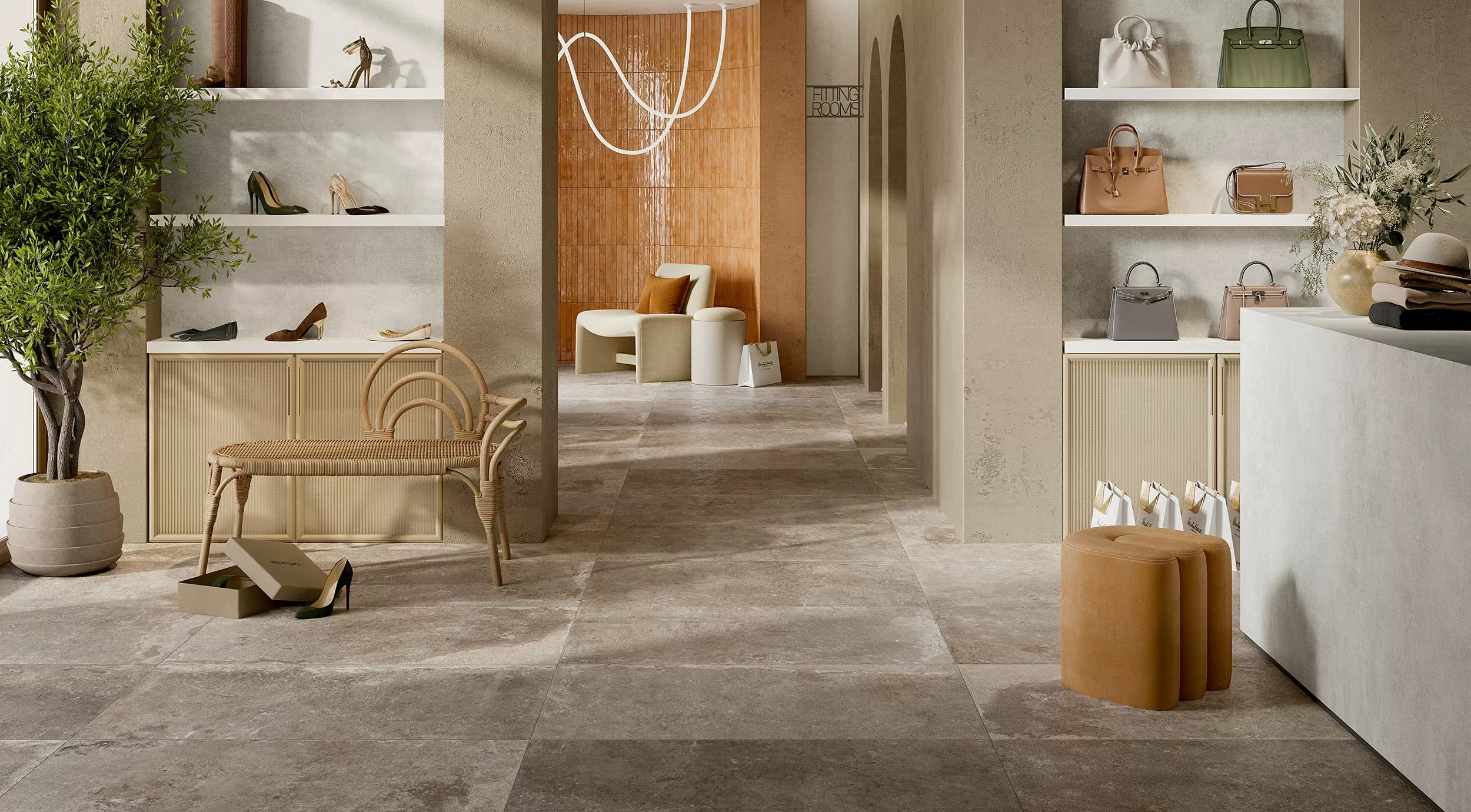 Керамогранит J92114 Windsor Beige Ret 40,6x40,6