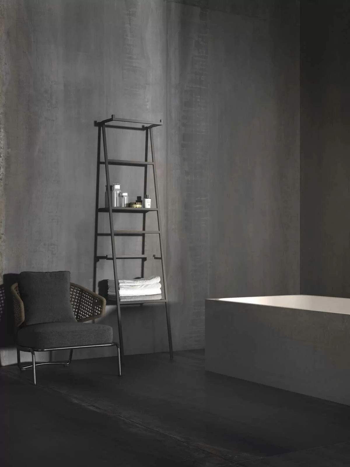 Керамогранит M11G Grande Metal Look Iron Dark matt. 120x240