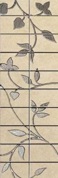 Мозаика UR02LA Urbana Beige List. Mosaico Fiore 15x45