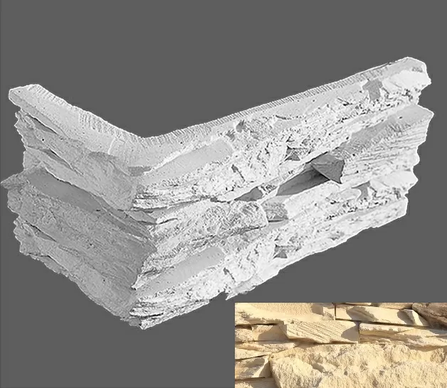 Искусственный камень Угловой элемент Леонардо 065 20/10x10x3,5