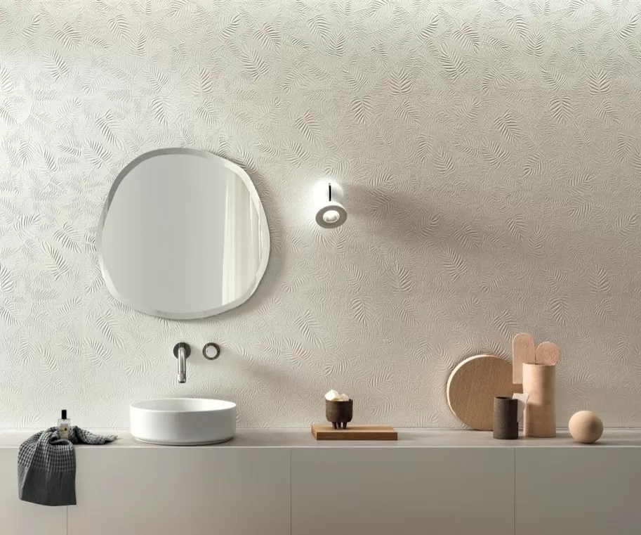 Плитка A57T 3D Wall Carve Field White 40x80