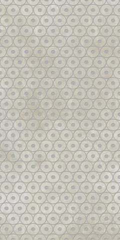 Керамогранит 752602 Tesori Decoro Anelli Bianco Argento 6mm 120x240