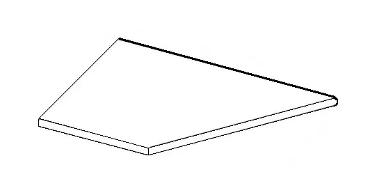 Керамогранит 620090000843 Cliff Grigio Round Angolo Esterno Dx 30x60