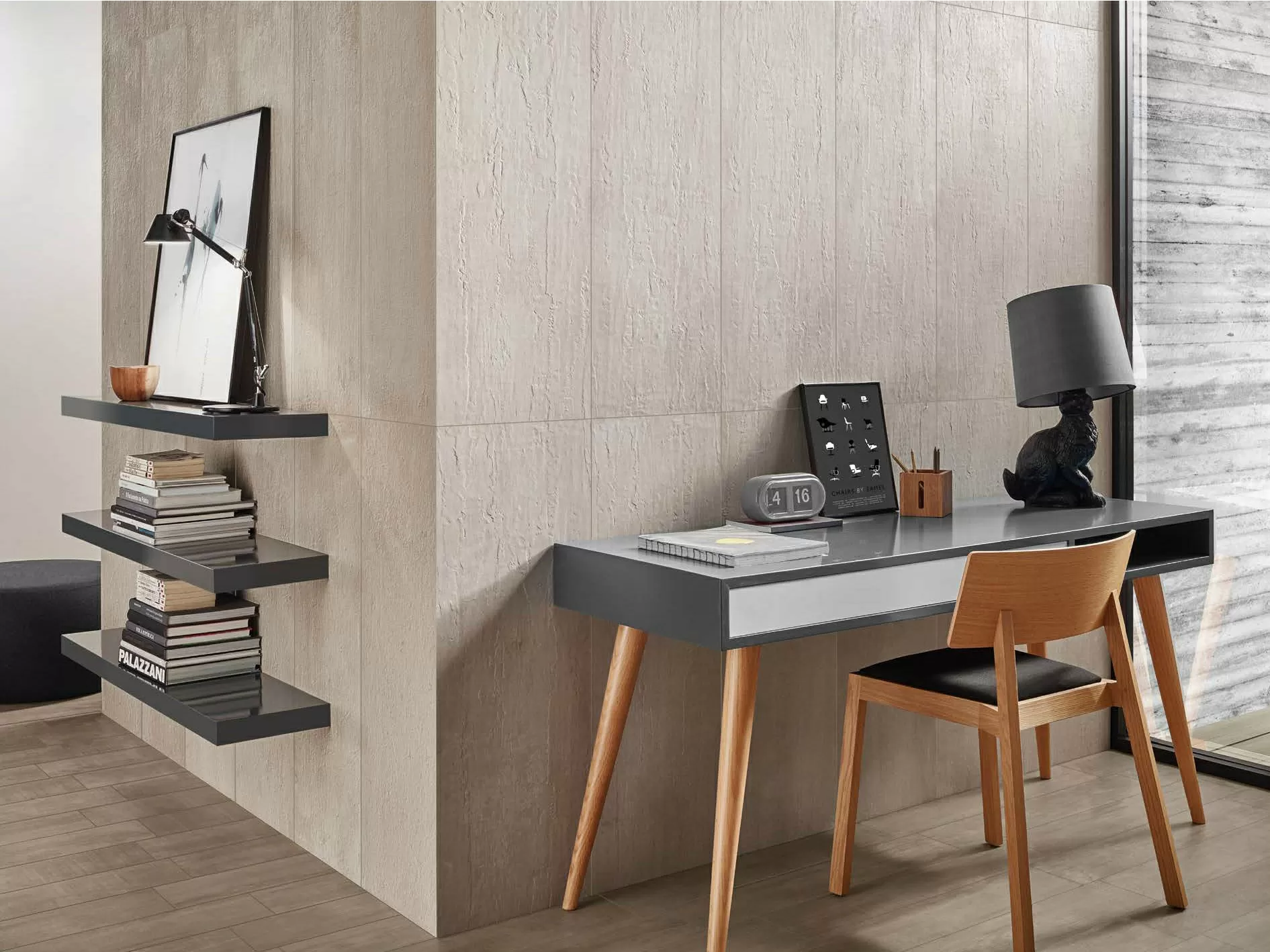 Плитка Stripes Grey rett 35x100