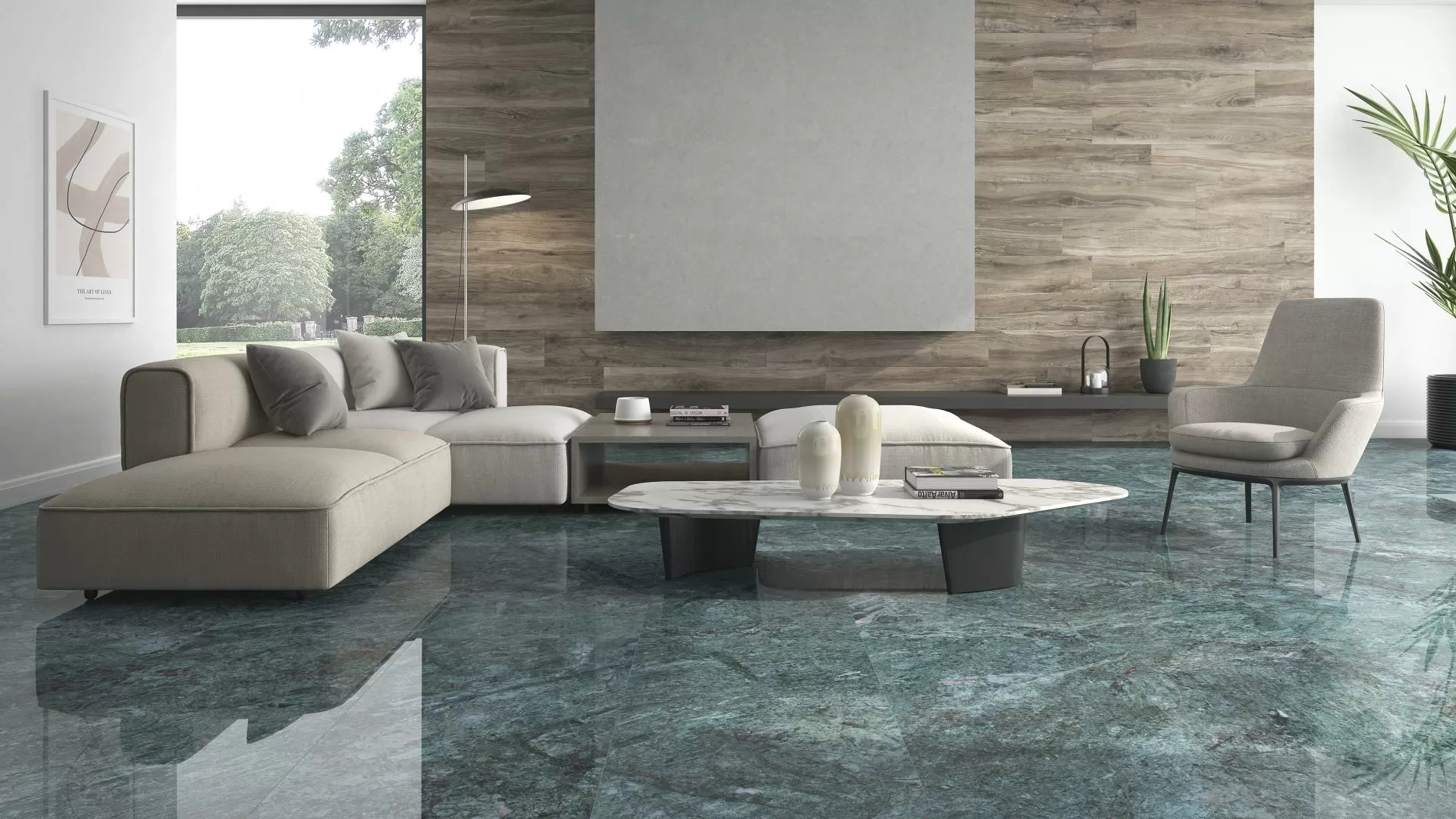 Керамогранит Cr.Lux Kionia Azzurro Pol Ret 60x120