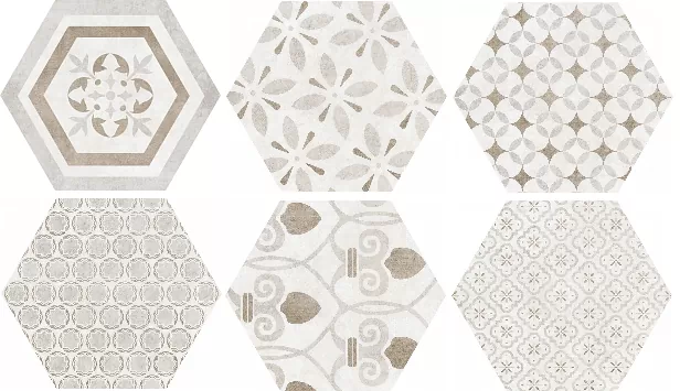 Керамогранит Atrium Hex Alpha Mix-Beige 25.8x29