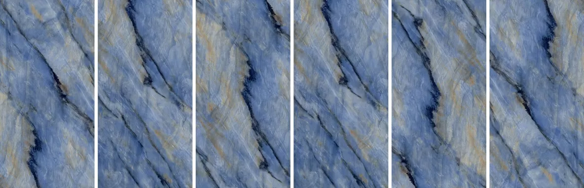 Керамогранит Blend Blue Glossy 75x150
