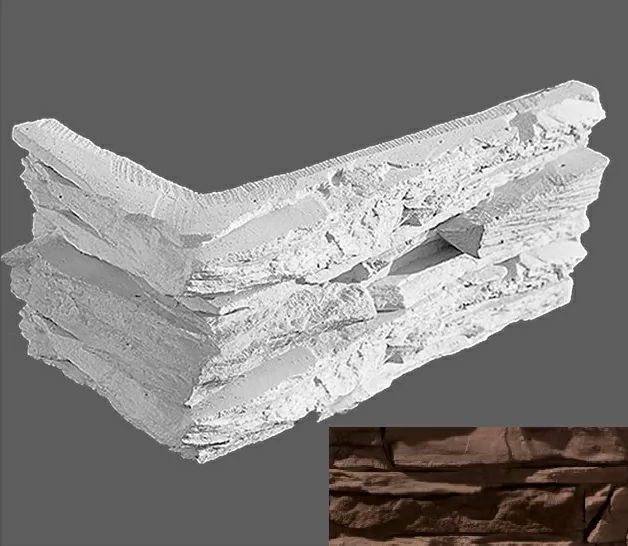 Искусственный камень Угловой элемент Леонардо 510 20/10x10x3,5