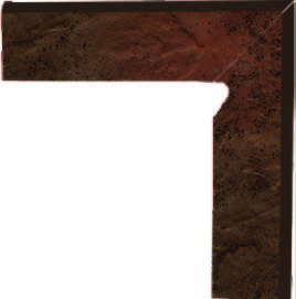 Клинкерная плитка Semir Brown Цоколь правый (B+A)30х8,1