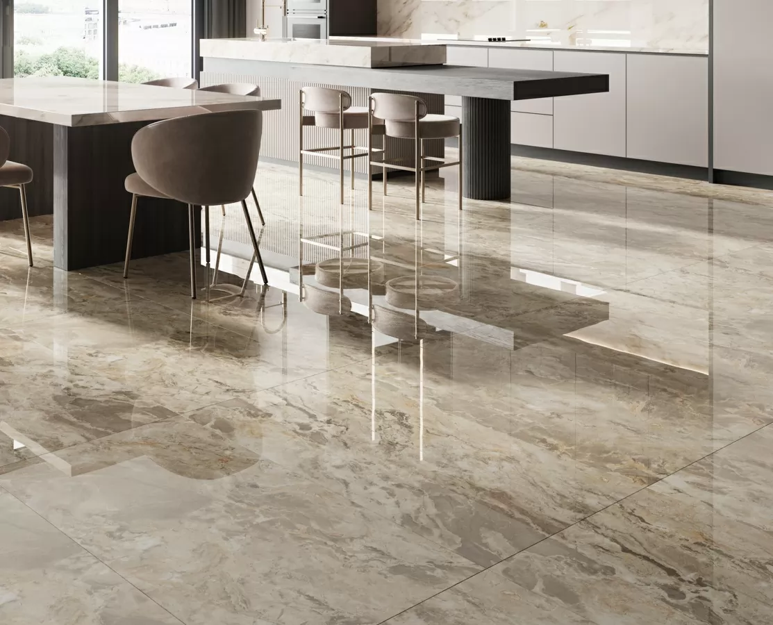Керамогранит MVL4412P Aquarelle Ivory Glossy 60x120