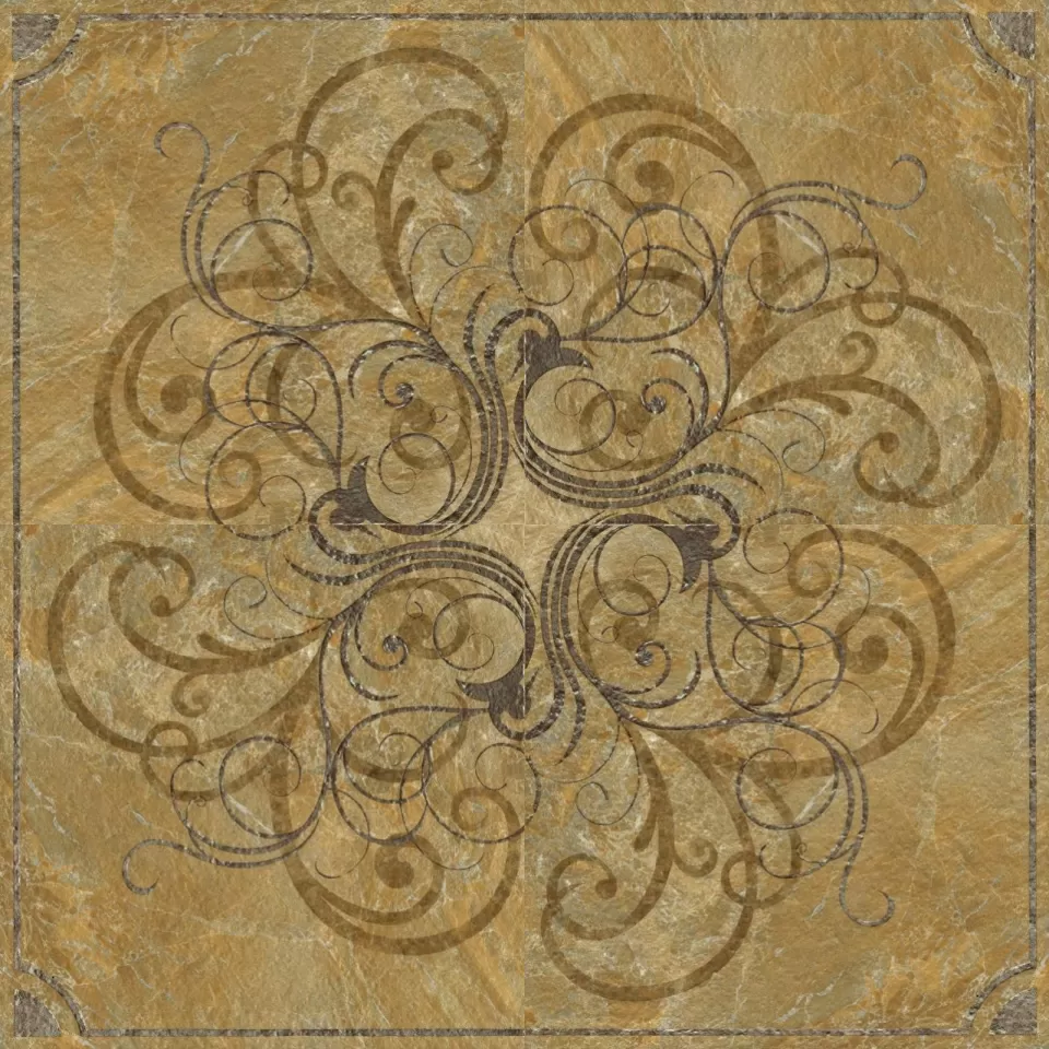 Керамогранит 58131 Rosone Classic Gold 80x80