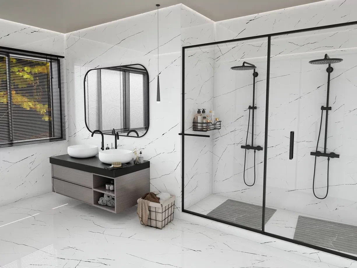 Керамогранит Delta White & Black 120x60