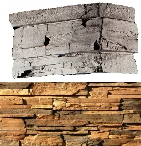 Искусственный камень 200-45 Фьорд Лэнд угол 7х26,5x10 (6х16,5x10)
