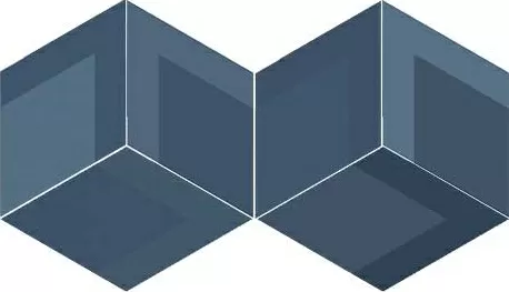 Керамогранит Flow Diamond Decor Blue 14x24