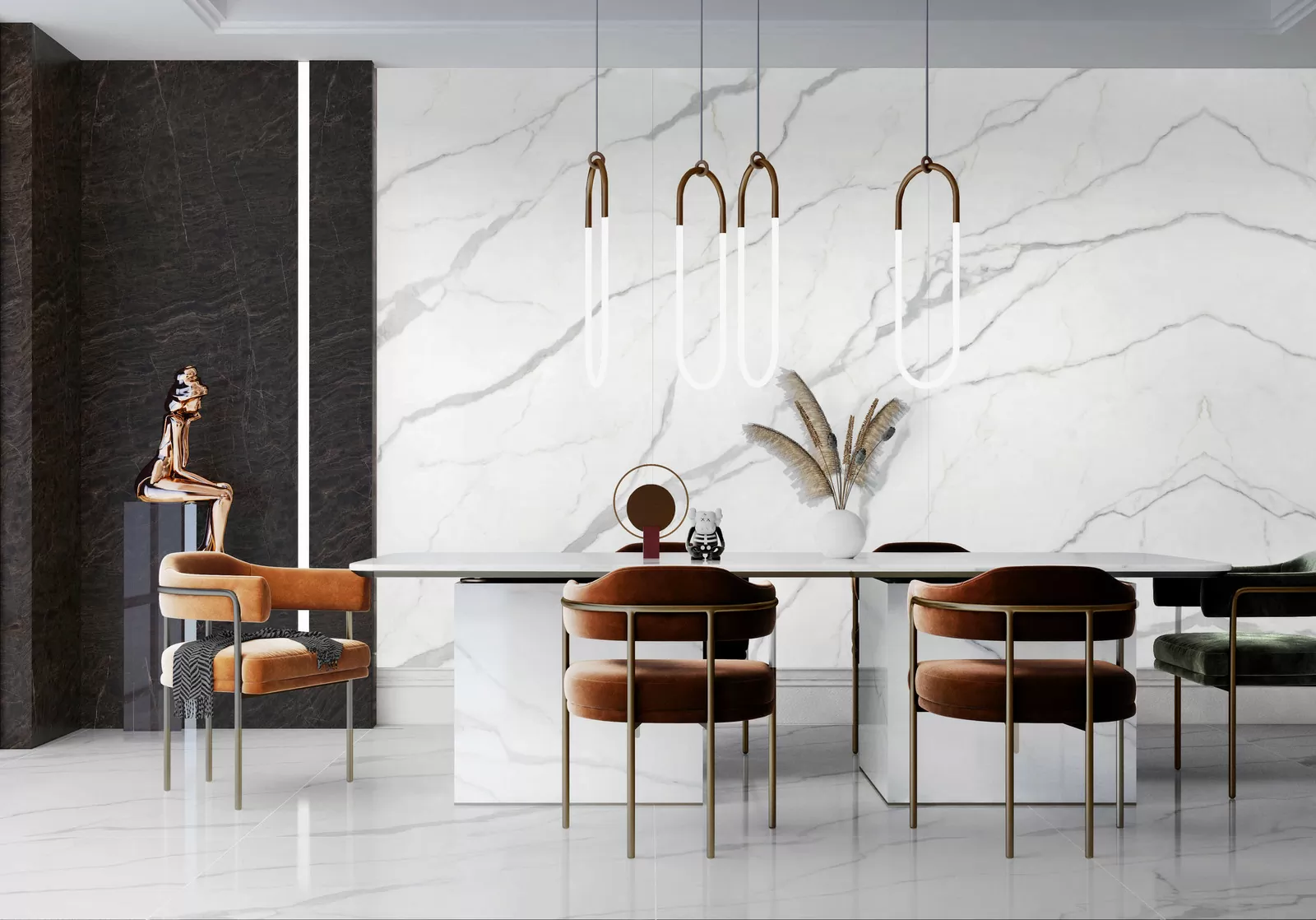 Керамогранит MN026AY271206 Statuario Altissimo Matt 6mm 120x270