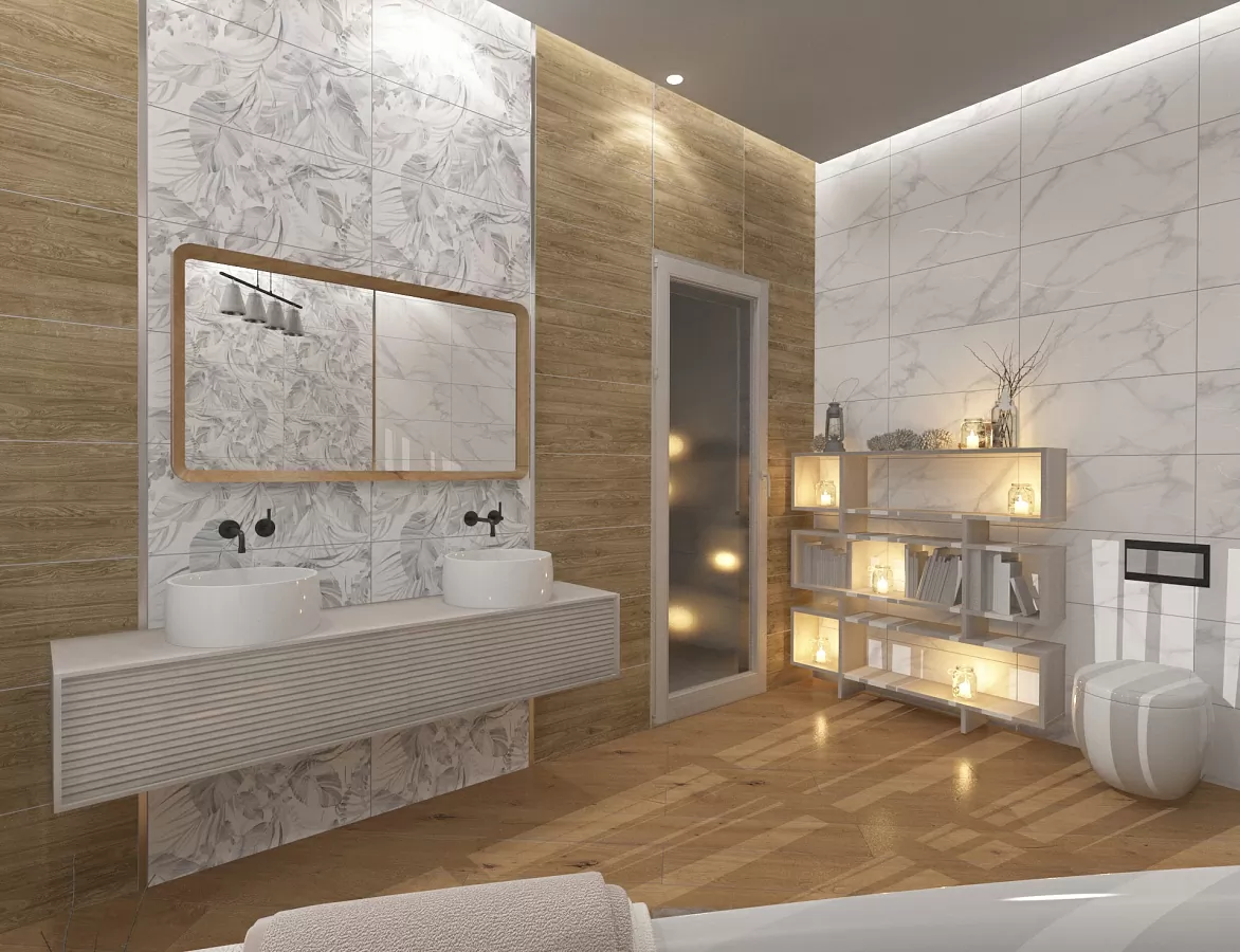 Плитка Декор Calacatta Bianco 31.5x63