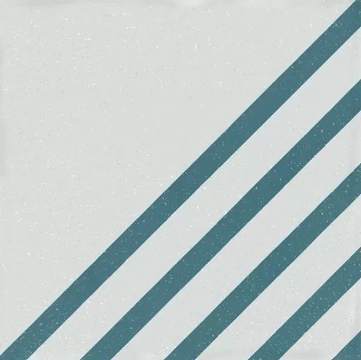 Керамогранит Boreal Dash Decor White Blue 18.5x18.5