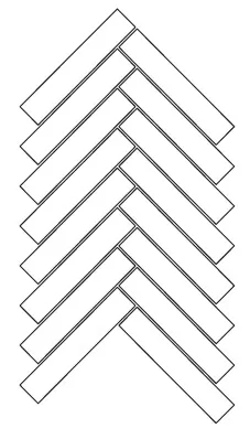 Мозаика 781825 Sensi Terre Mattone Nat Spina 23x44