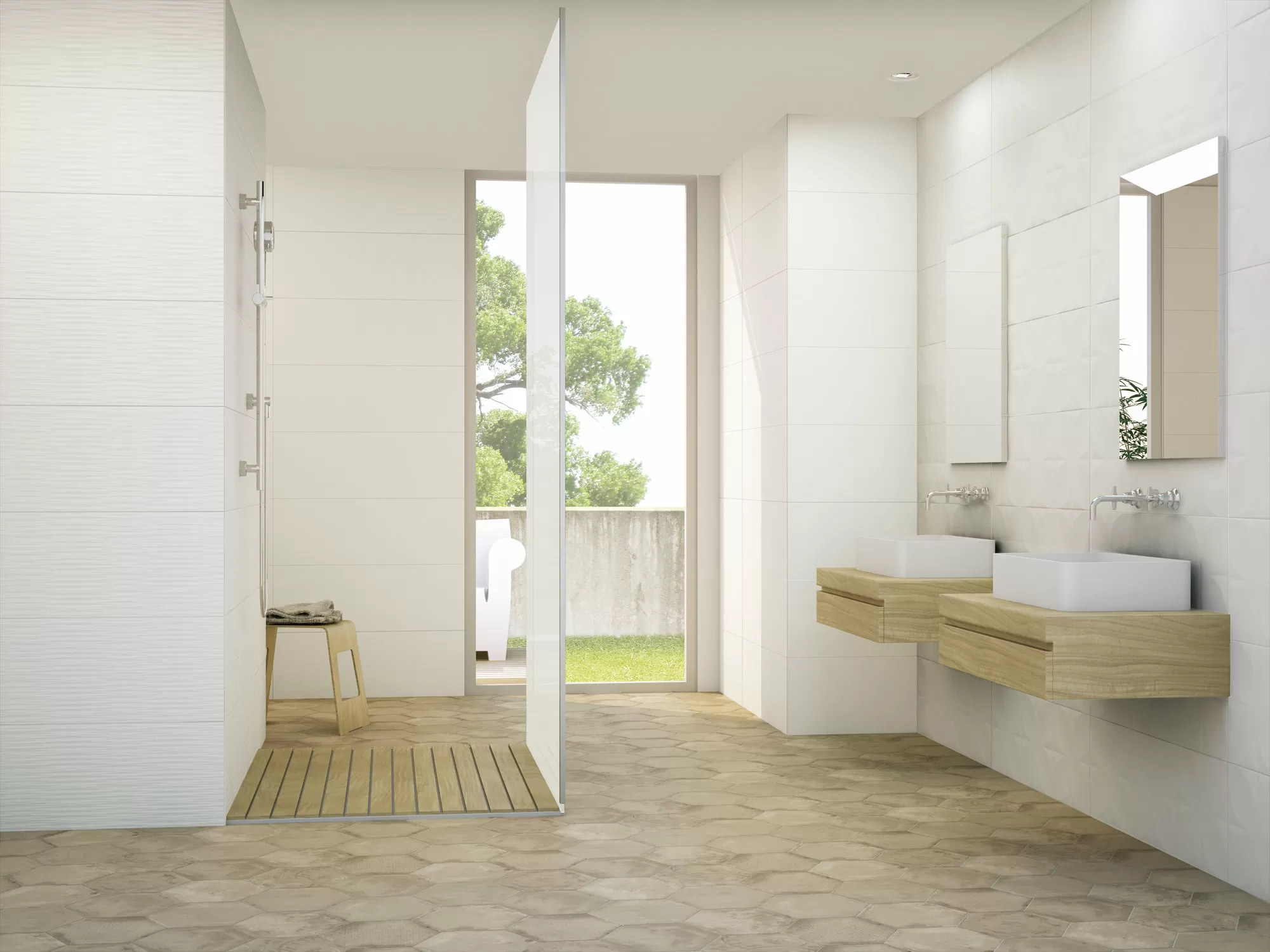 Плитка Albi Blanco Flor 90 31,6x90