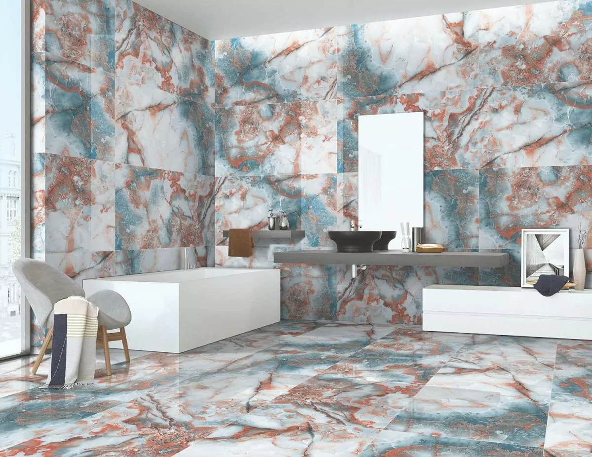 Керамогранит ONYX TEAL 60х120