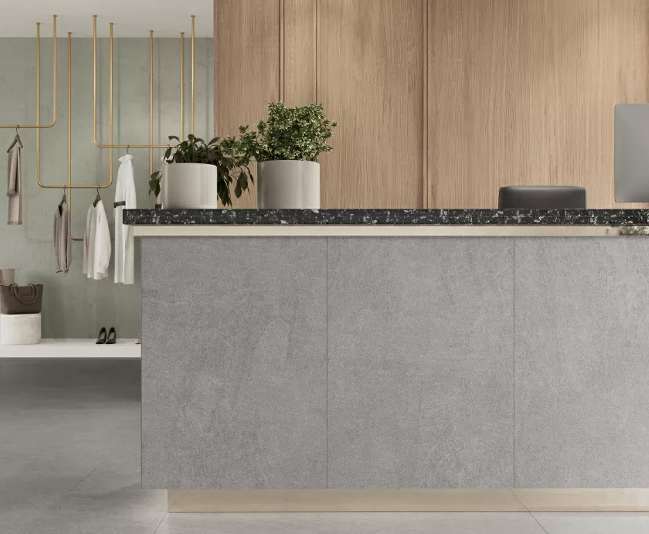 Керамогранит Sandstone Grigio PRO серый матовый R10GR STR 80х80