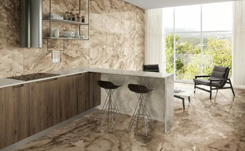 Керамогранит fPCJ Kamu Beige Brillante 45x90
