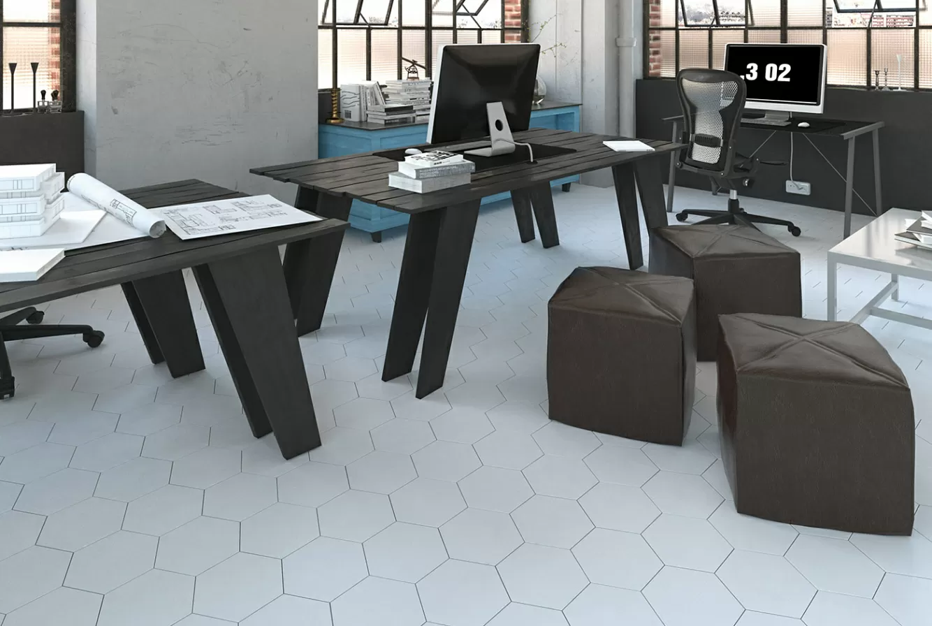 Керамогранит 113842 HEXA FLOOR R9 GRAPHITE MATT 20x23