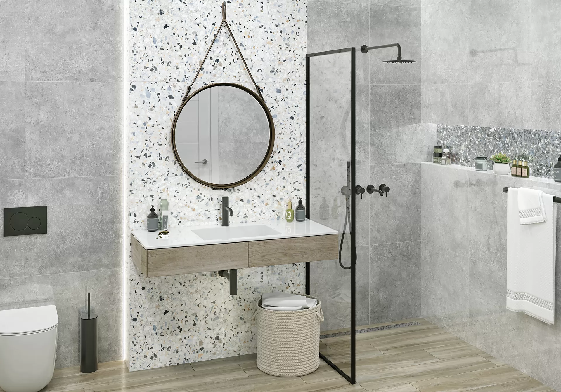 Керамогранит GFA114TRZ07L Terrazzo лаппатированный 570x1140x7.5