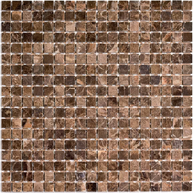 Мозаика PIX304 Dark Emperador полированная 15x15 305х305x4