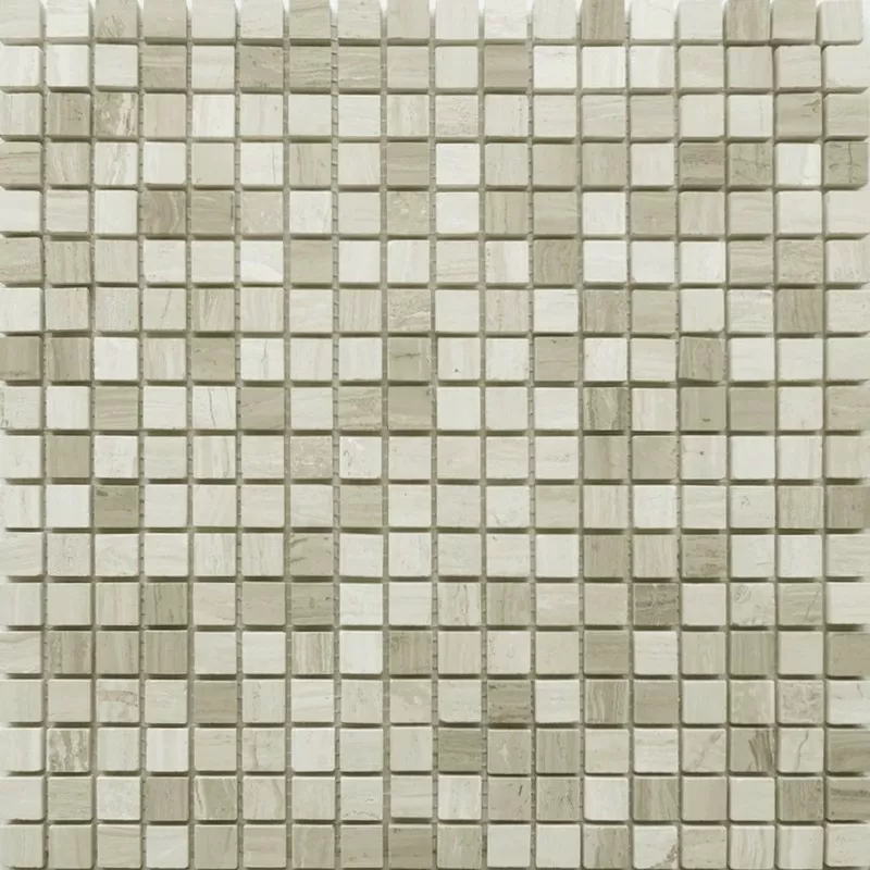 Мозаика Pietrine Travertino Silver POL 15x15 - толщ. 4 мм 305x305
