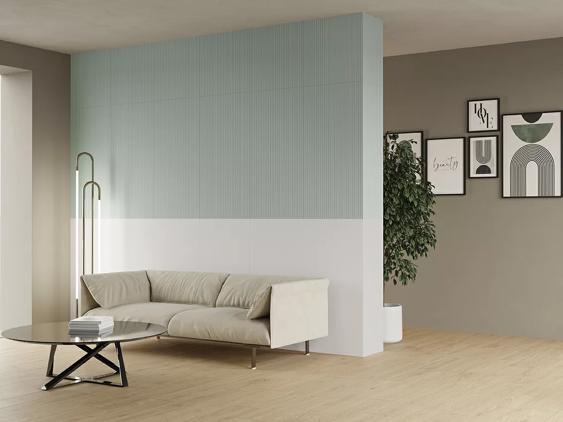 Керамогранит RPL147 Anni 70 Fondo Bianco Rett 60x120