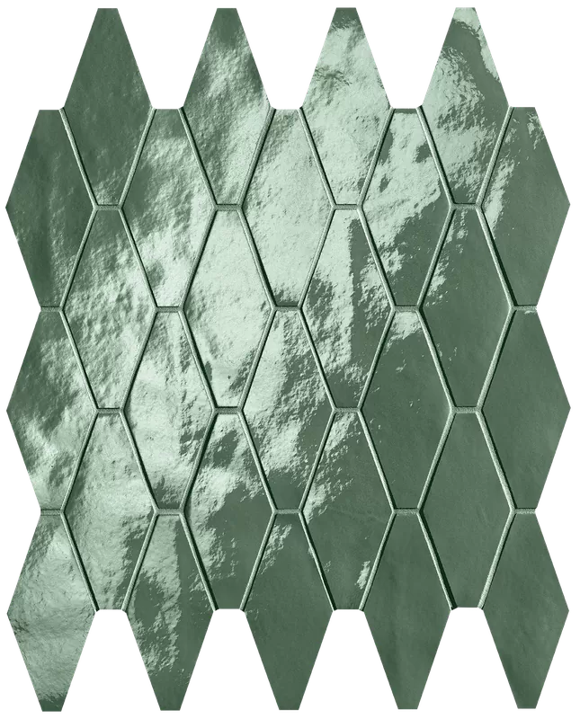 Мозаика fRXF Glim Salvia Rombi Mosaico Brillante 31x35,5