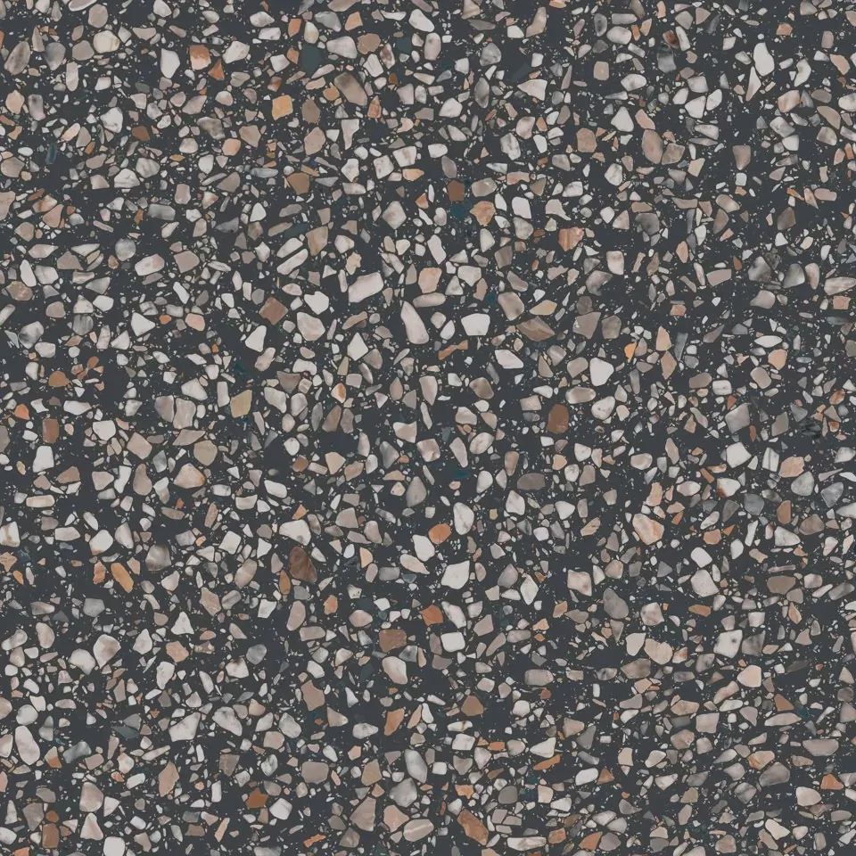 Керамогранит KM6060G0021R Бричиола чёрный матовый обрезной 60x60x0,9